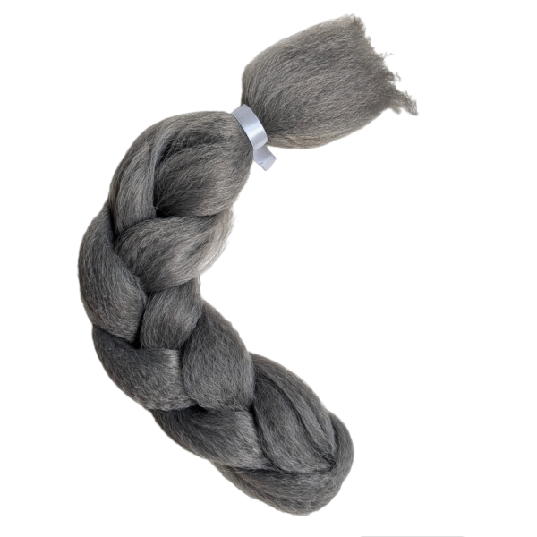 WŁOSY DO WARKOCZYKÓW 1/6 SZARY